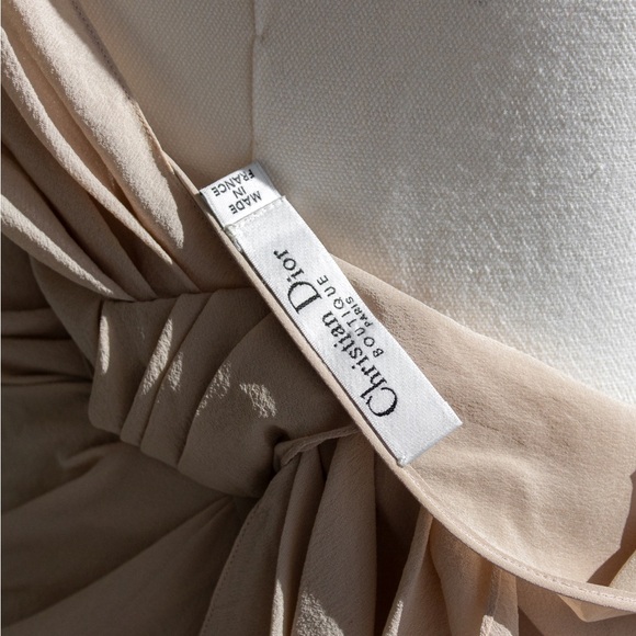 Christian Dior By John Galliano S/S 2007 Vintage Beige Floral Embellished Dress - Picture 13 of 16